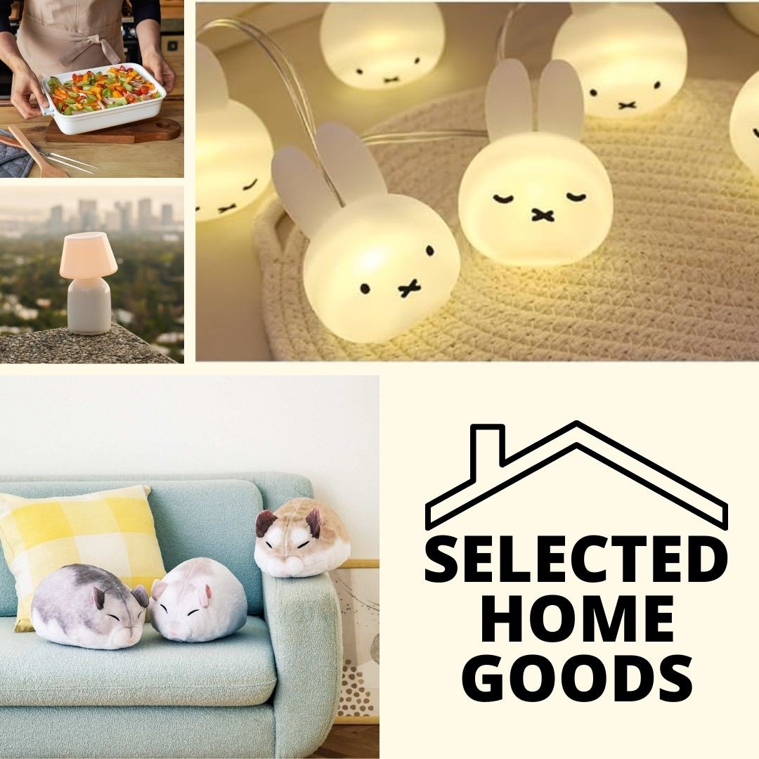 Selected home goods from various regions